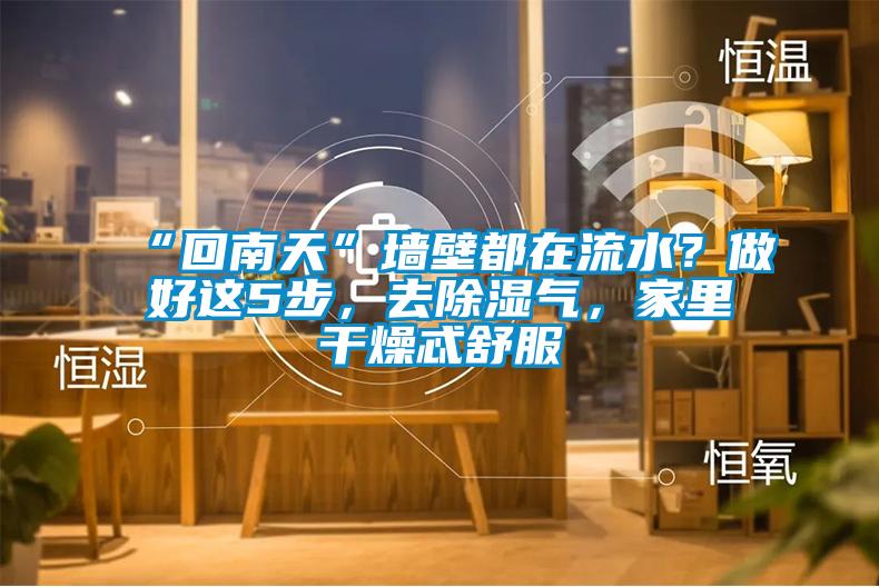“回南天”墻壁都在流水?做好這5步,去除濕氣,家里干燥忒舒服