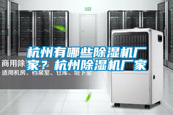 杭州有哪些除濕機廠家?杭州除濕機廠家