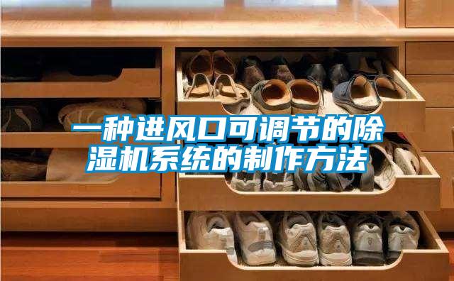 一種進(jìn)風(fēng)口可調(diào)節(jié)的除濕機系統(tǒng)的制作方法