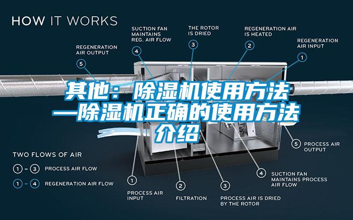 其他:除濕機使用方法—除濕機正確的使用方法介紹