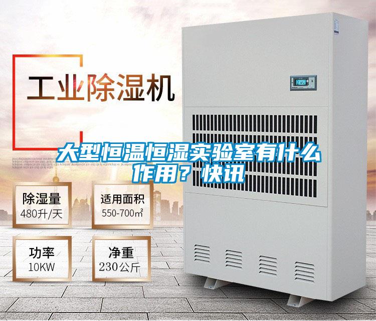 大型恒溫恒濕實驗室有什么作用?快訊