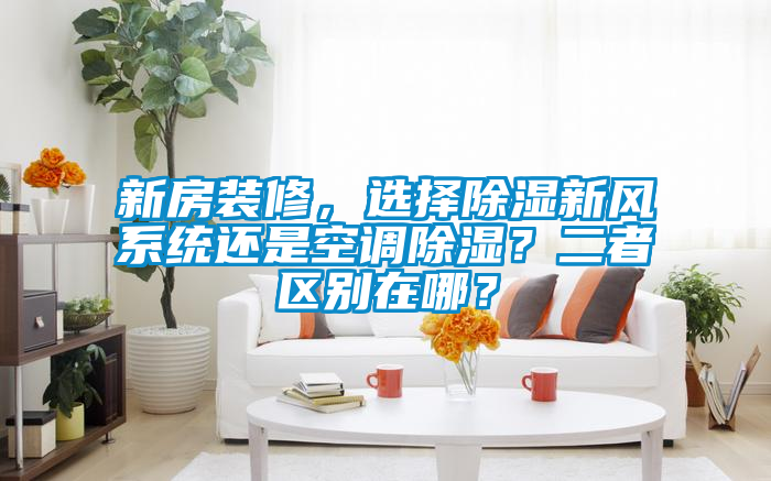 新房裝修,選擇除濕新風系統還是空調除濕?二者區別在哪?