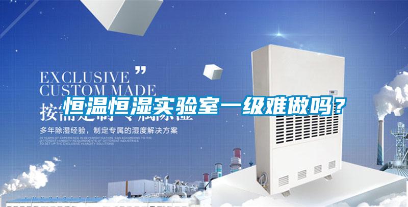 恒溫恒濕實驗室一級難做嗎？