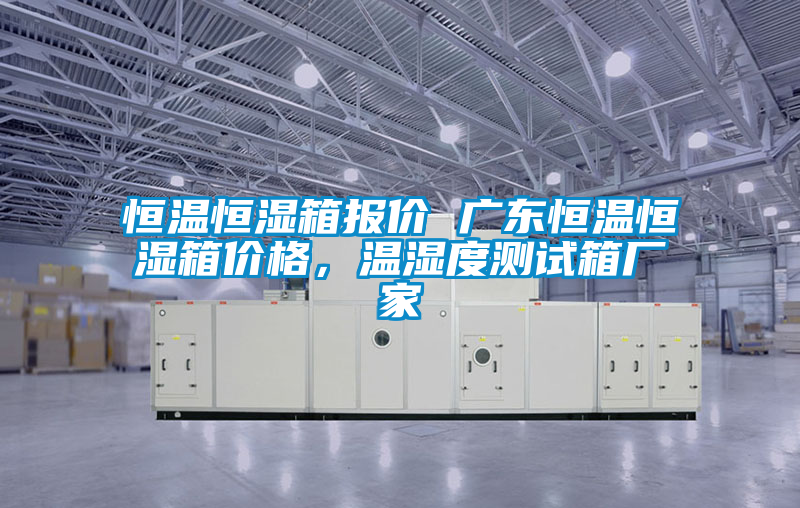 恒溫恒濕箱報價 廣東恒溫恒濕箱價格,溫濕度測試箱廠家