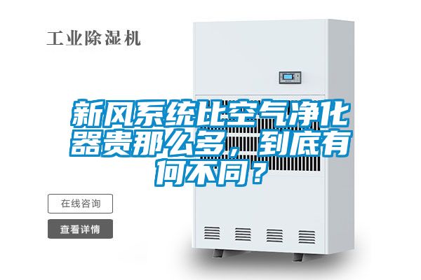 新風系統比空氣凈化器貴那么多,到底有何不同?