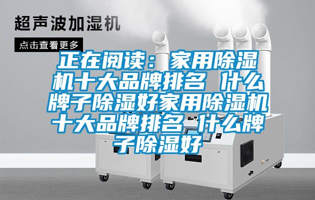 正在閱讀:家用除濕機(jī)十大品牌排名 什么牌子除濕好家用除濕機(jī)十大品牌排名 什么牌子除濕好