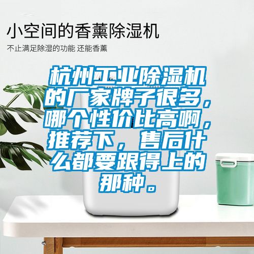 杭州工業除濕機的廠家牌子很多,哪個性價比高啊,推薦下,售后什么都要跟得上的那種。