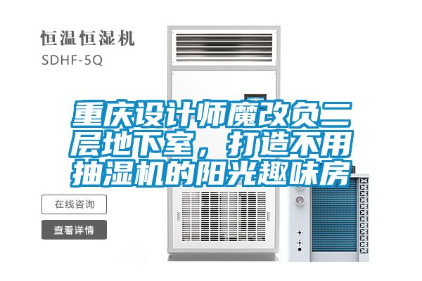 重慶設計師魔改負二層地下室，打造不用抽濕機的陽光趣味房