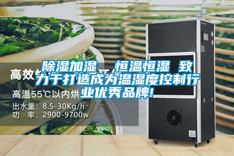除濕加濕 恒溫恒濕 致力于打造成為溫濕度控制行業優秀品牌!